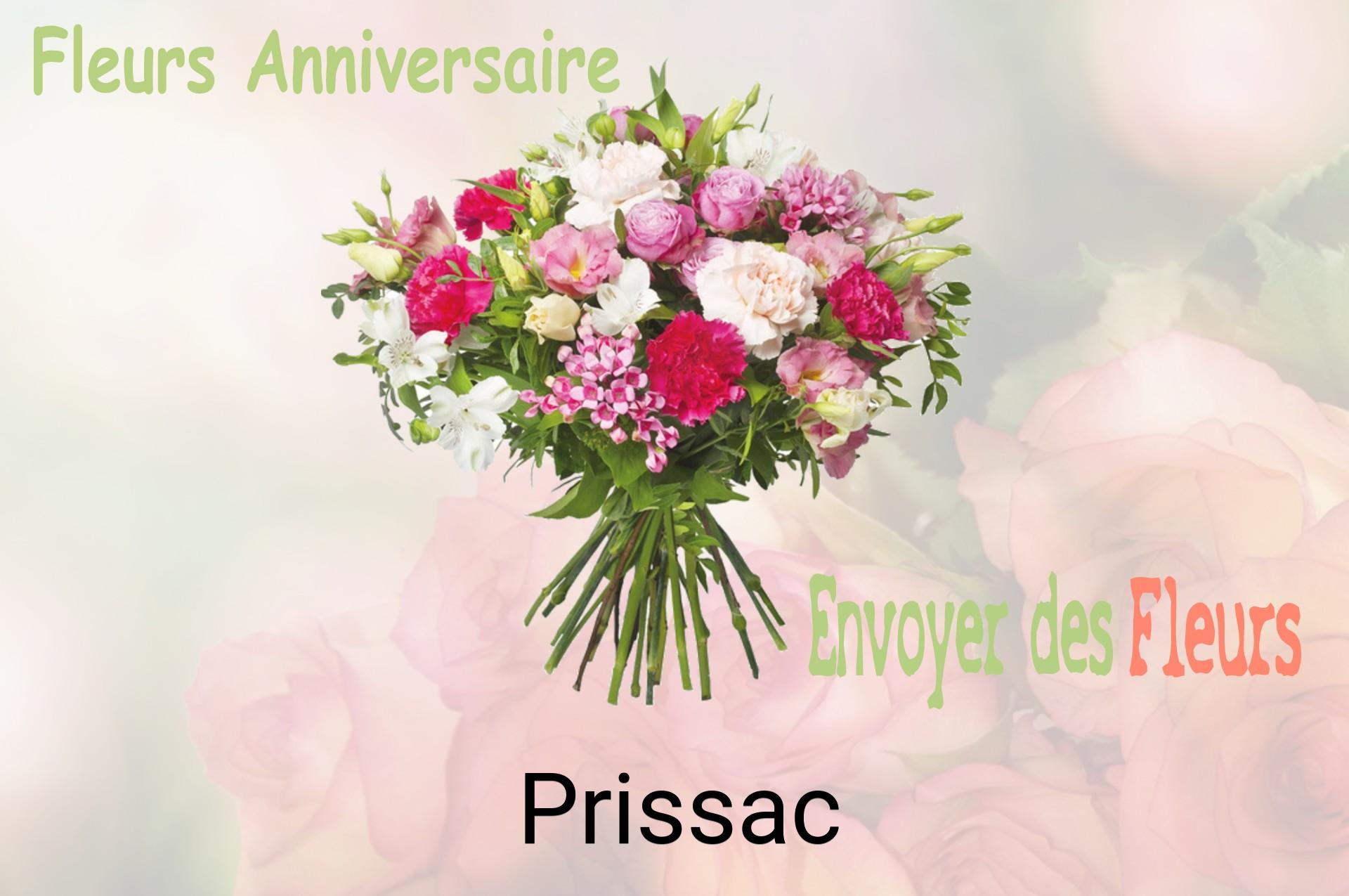 Bouquet de fleurs d’anniversaire livré à Prissac